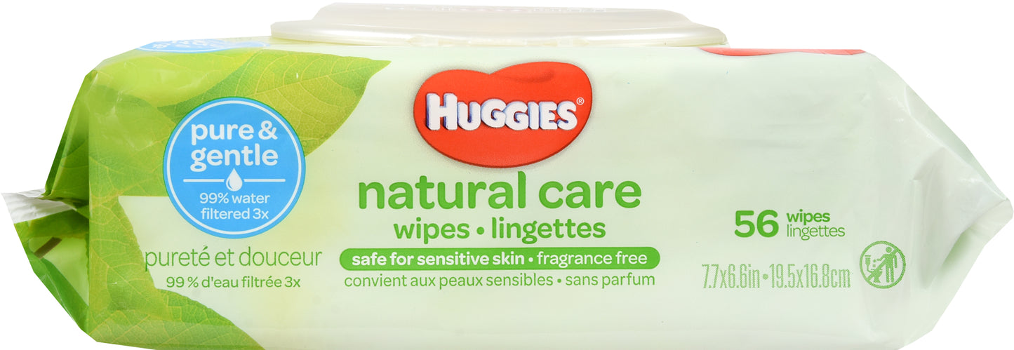 HUGGIES BABY WIPES F/F 56 REFILL 31803