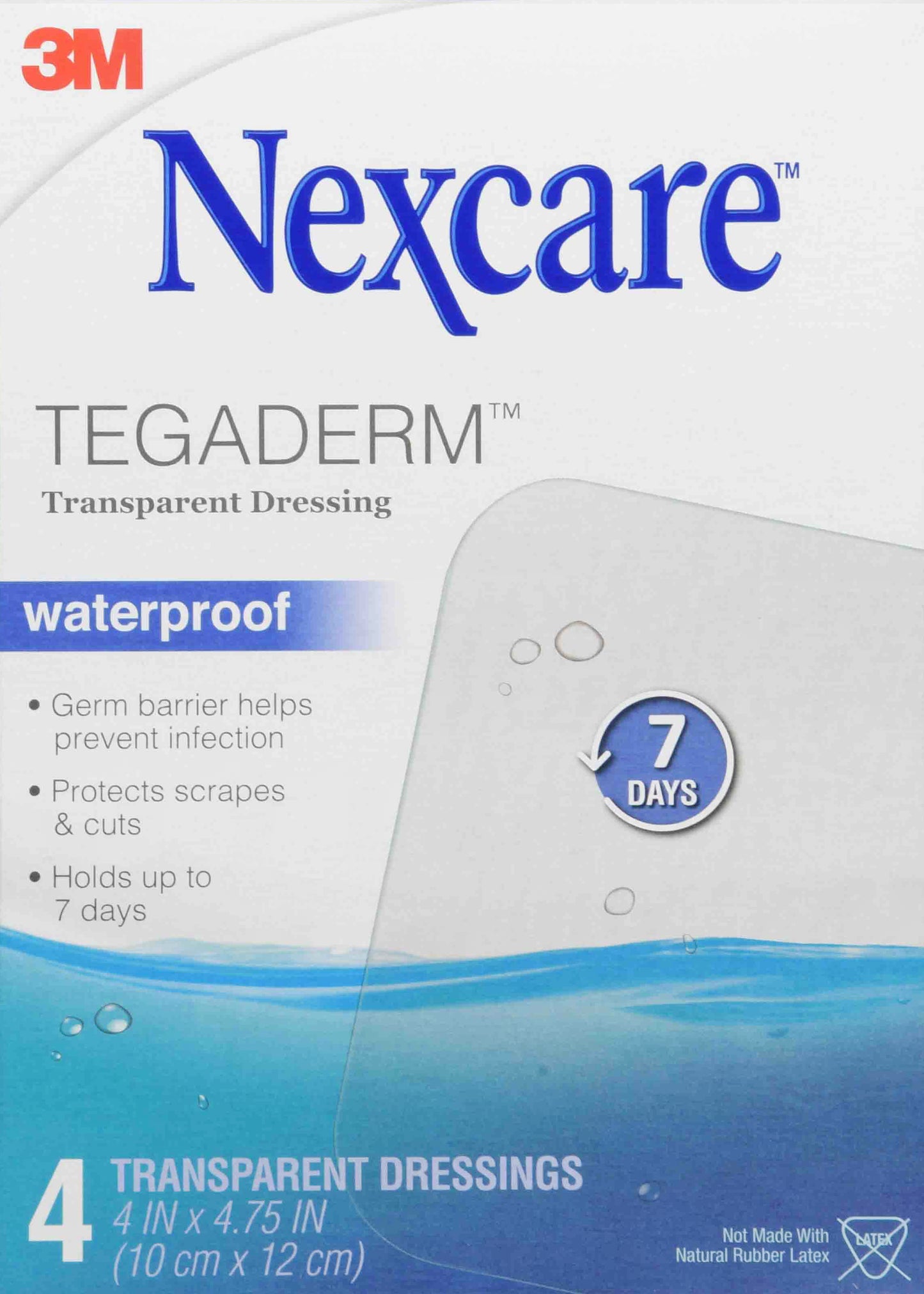 3M TEGADERM TRAN DRESS 4X4 3/4 4 H1626