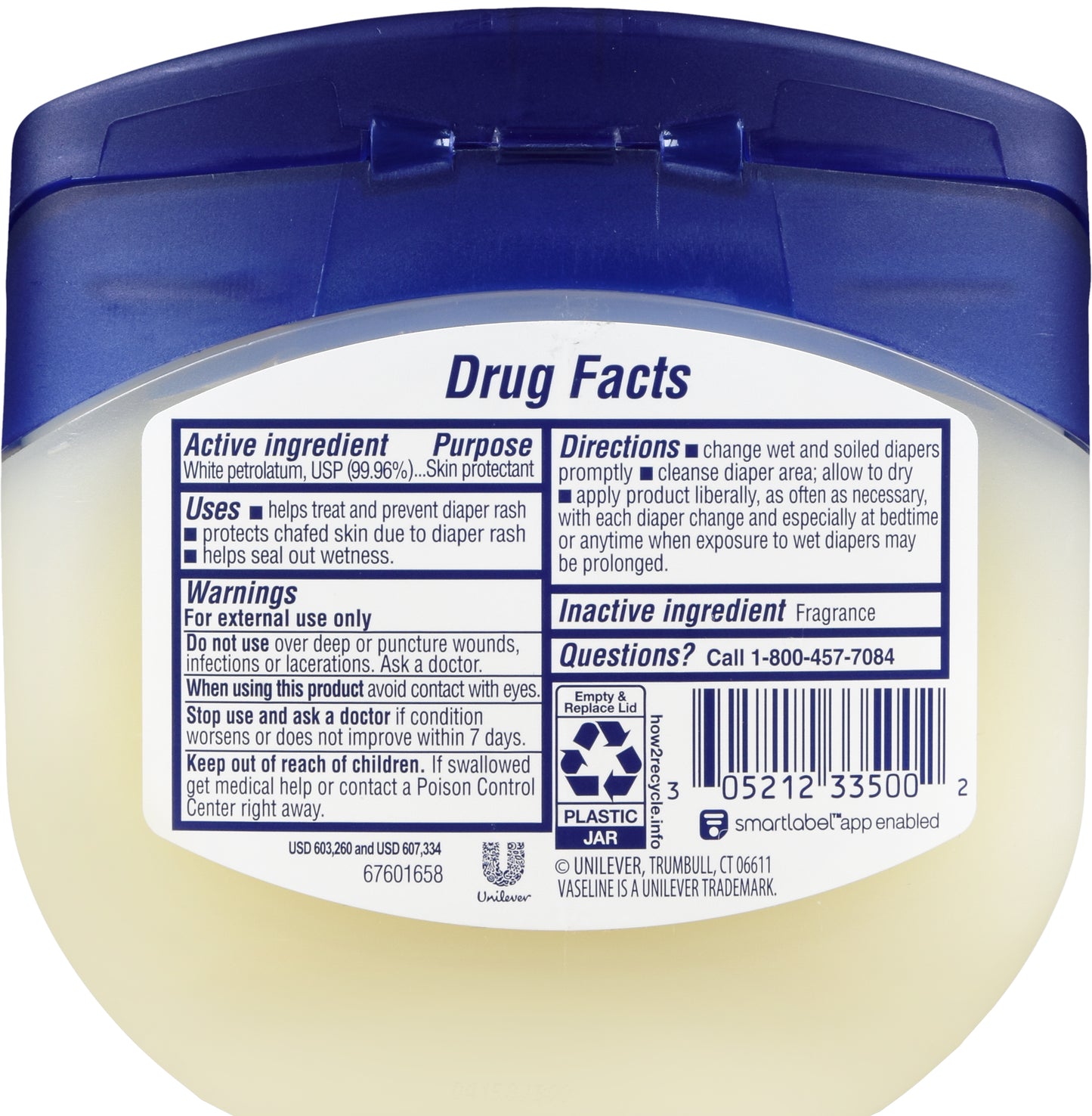 VASELINE NURSERY JELLY 13OZ