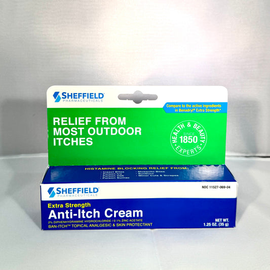 Dr. Sheffield's Anti-Itch Cream with Histamine Blocker - 1.25 Oz Exp:04/27